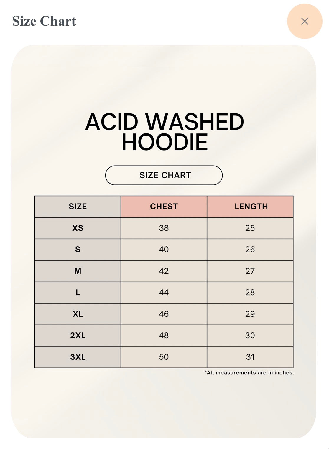 Unisex Acid Washed Hoodie