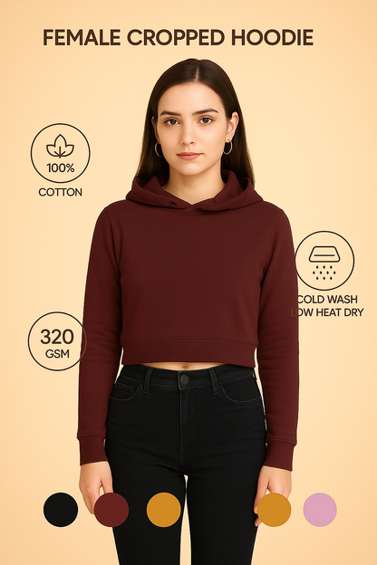 Female Cropped Hoodie