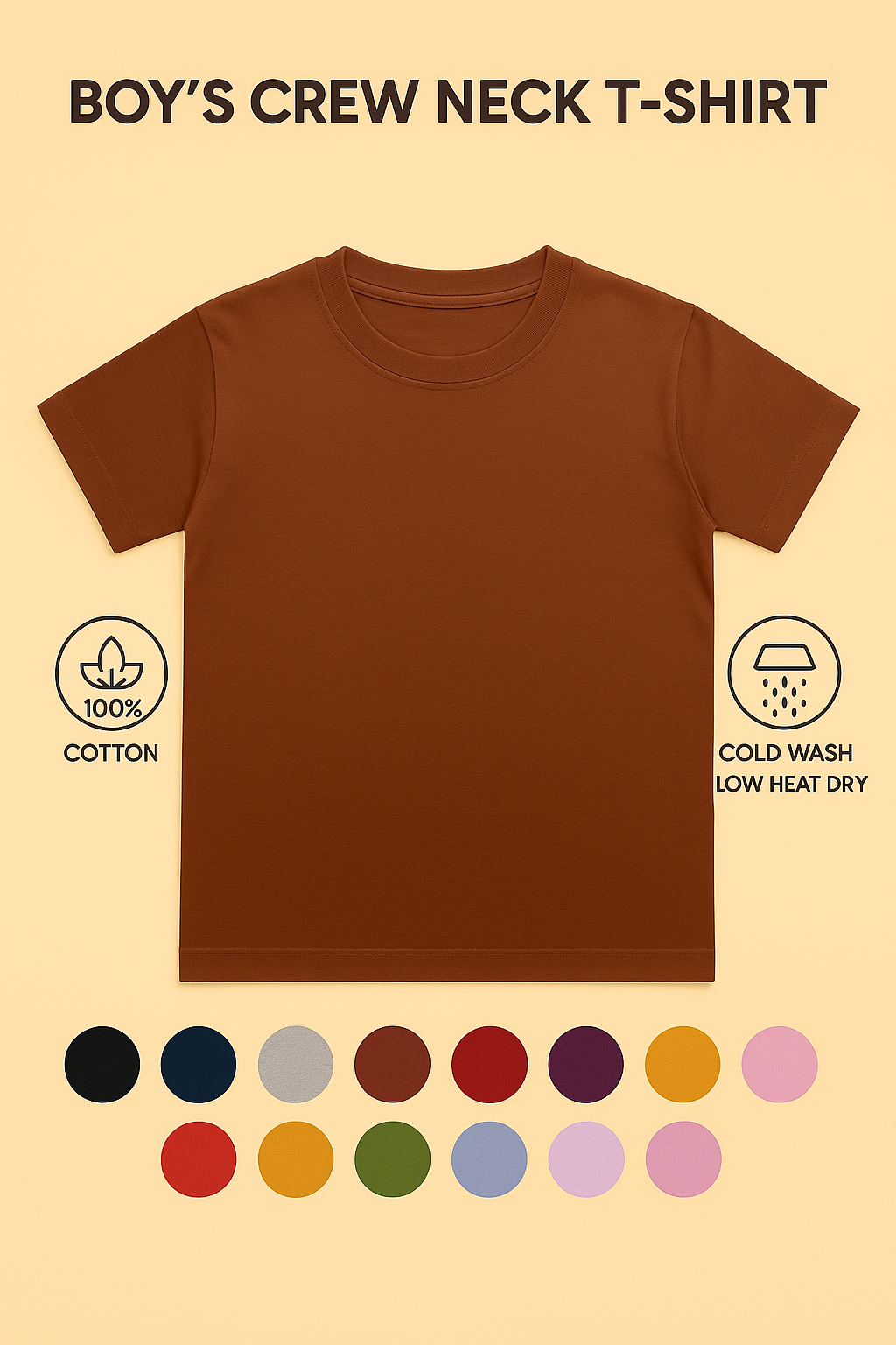 Boy's Crew Neck T-Shirt