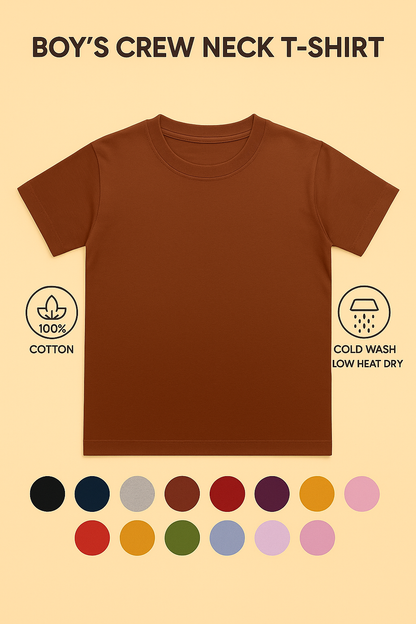 Boy's Crew Neck T-Shirt