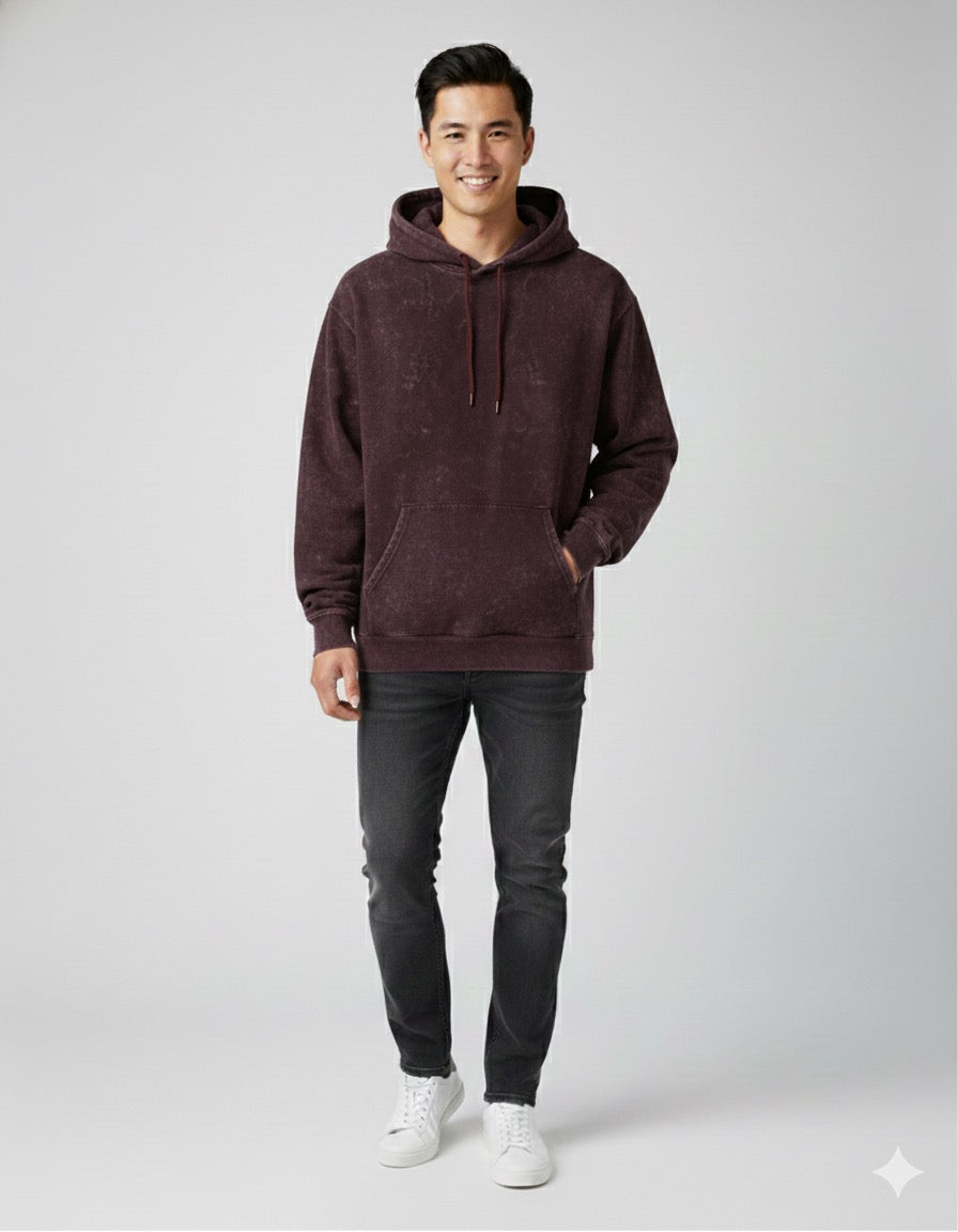 Unisex Acid Washed Hoodie