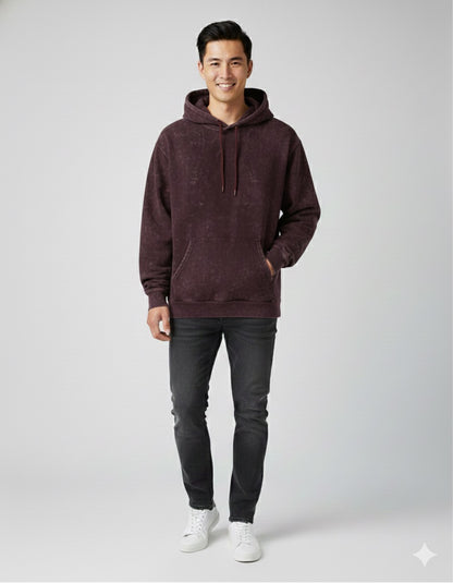 Unisex Acid Washed Hoodie